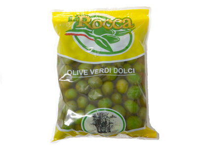 ラ・ロッカ グリーンオリーブ 小粒 500g イタリア産 種あり おつまみ