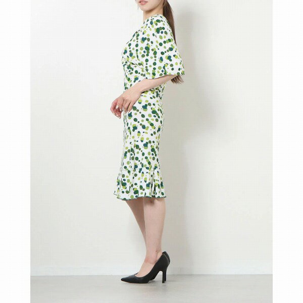 在庫処分品 SKUNKFUNK スカンクファンク ワンピース レディース (水玉グリーン)