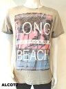 アルコット ALCOTT インポート LONG BEACH 半袖Tシャツ カットソー メンズ トップス (グレー)(4)