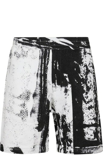 Alexander McQueen ショートパンツ グラフィックプリントショーツ Alexander McQueen ショートパンツ グラフィックプリントショーツ