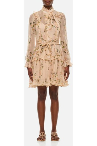 Zimmermann ワンピース&ドレス ネイチャーフリルミニドレス Zimmermann ワンピース&ドレス ネイチャーフリルミニドレス
