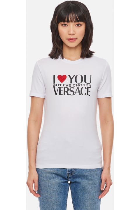 Versace Tシャツ I Love You ジャージ T シ