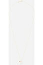 タイプ: ロロチェーンとリング留め具付きネックレス 素材: 9ct イエローゴールド、スノーホワイトのハンドエナメル加工 長さ: 調節可能 (41 - 43 - 45 cm)素材: 9Kホワイトゴールド