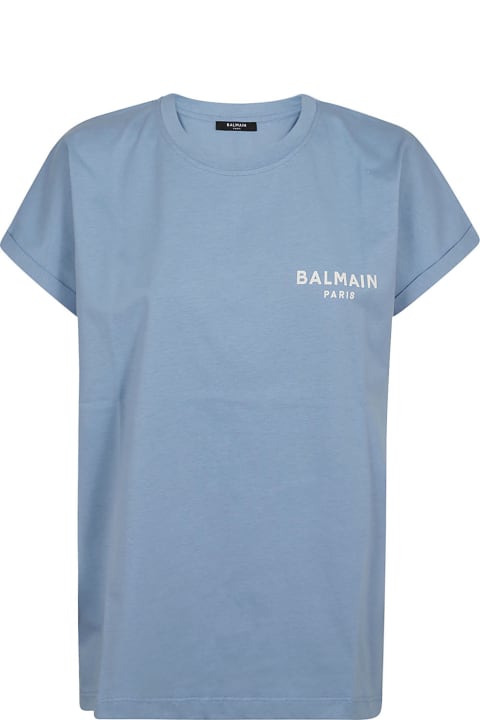 Balmain Tシャツ フロックディテール T シャツ