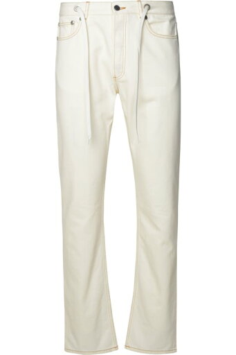A.P.C. ボトムス 'elder' アイボリー コットン ジーンズ A.P.C. ボトムス 'elder' アイボリー コットン ジーンズ