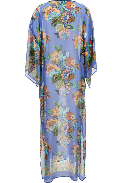 Etro ワンピース＆ドレス ブーケ風のプリントを施したビスコースのロングマルチカラーカフタン 女性