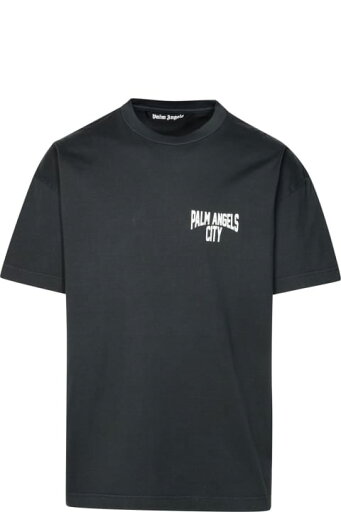 Palm Angels シャツ pa City グレー コットン T シャツ Palm Angels シャツ pa City グレー コットン T シャツ