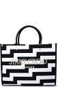 Jimmy Choo トートバッグ ツートンカラーのファブリックバッグ(4)