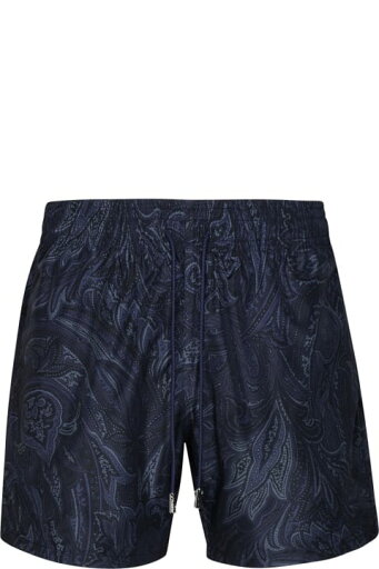 Etro スイムトランクス ネイビー ポリエステル 水着 Etro スイムトランクス ネイビー ポリエステル 水着