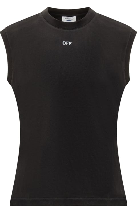 Off-White タンクトップ ノースリーブロゴTシャツ
