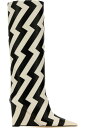 Jimmy Choo ブーツ ツートーン ナッパ レザー Blake 85 ブーツ