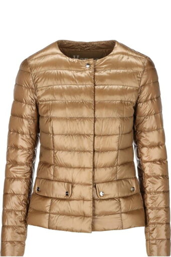 Herno ダウンジャケット キルティングクルーネックパッド入りジャケット Herno ダウンジャケット キルティングクルーネックパッド入りジャケット