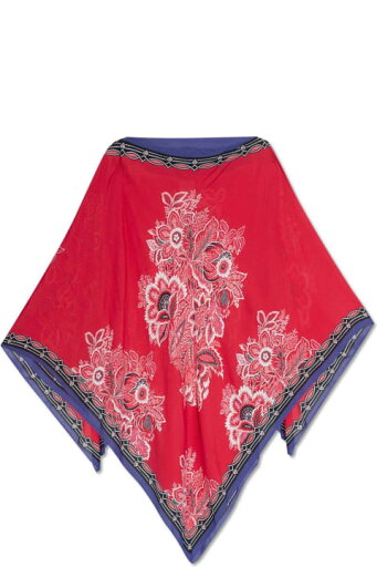 Etro コート 花柄アシンメトリーポンチョ Etro コート 花柄アシンメトリーポンチョ