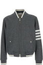Thom Browne ジャケット エンジニアード4BARメルトンニットリブブルゾンジャケット