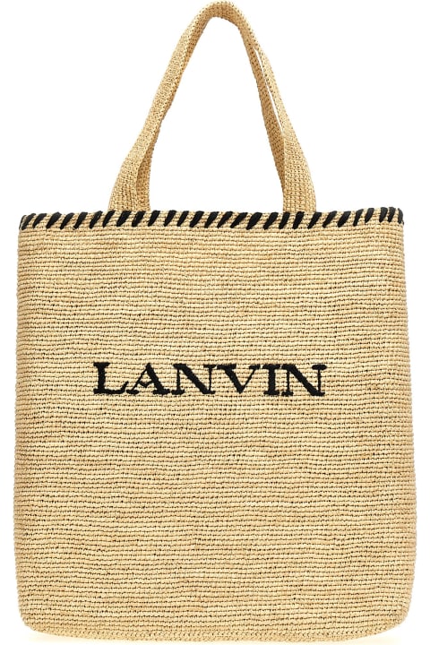 トートバッグ Lanvin トートバッグ ロゴ入りショッピングバッグ