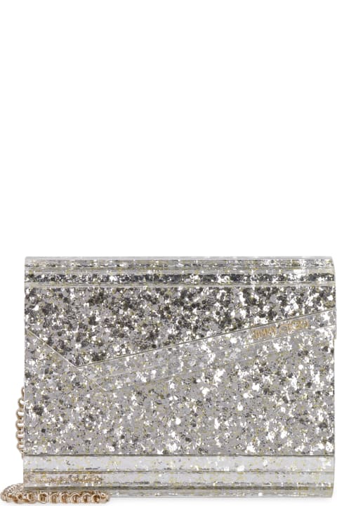 Jimmy Choo クラッチバッグ キャンディグリッターボックスクラッチ