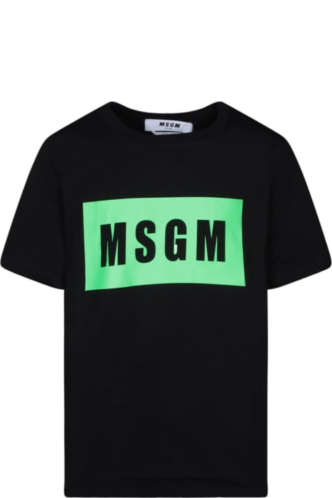 MSGM シャツ ロゴプリント クルーネック T シャツ 1