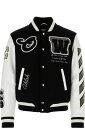 Off-White ジャケット Lea アップリケ オンスリーブ バーシティ ジャケット