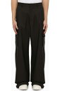 Off-White ボトムス ブラック デニム カーゴ トラウザーズ