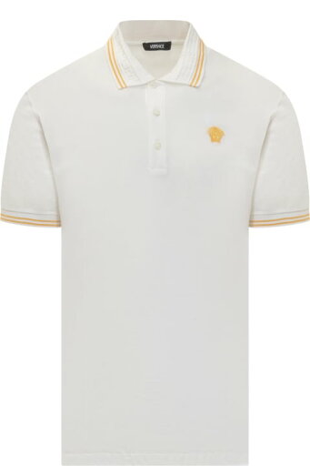 Versace ポロシャツ メドゥーサ グレカ ジャカード ポロシャツ Versace ポロシャツ メドゥーサ グレカ ジャカード ポロシャツ