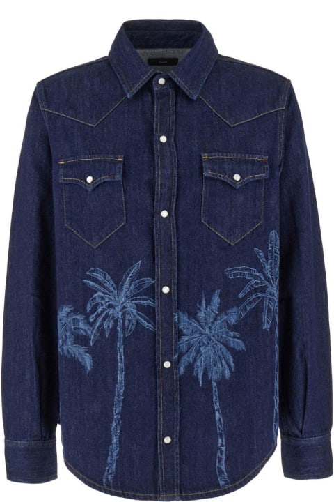 Alanui シャツ グラフィックプリントボタン付きシャツ