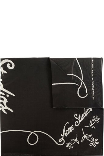 Acne Studios スカーフ ロゴ入りショール Acne Studios スカーフ ロゴ入りショール