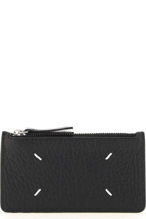 Maison Margiela 財布 レザー ジップ カードホルダー