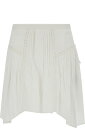Marant Etoile スカート 'jorena' ミニ ホワイト アシンメトリー スカート コットン ブレンド ウィメンズ