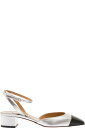 パンプス コントラストのあるスクエアトゥ 調節可能なアンクルストラップ留め ローブロックヒール シルバー色の金具 シルバーレザー ヒールの高さ: 3,5 cm素材構成: 100% スエードレザー
