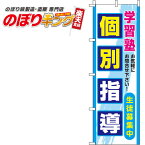 【全国一律送料341円】 個別指導 青のぼり旗 0270089IN 60cm×180cm