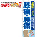 【全国一律送料341円】 膝痛・腰痛 のぼり旗 0310176IN 60cm×180cm