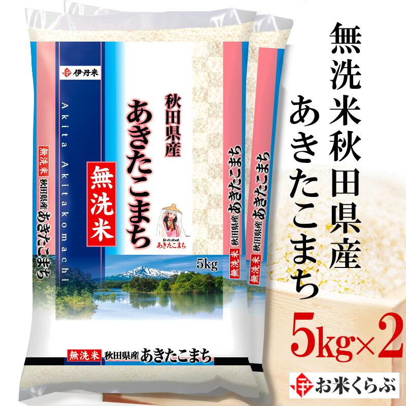 あきたこまち 精米 令和5年産 伊丹米 無洗米秋田県産あきたこまち 10kg(5kg×2) 白米 父の日 のし 内祝い 熨斗承ります