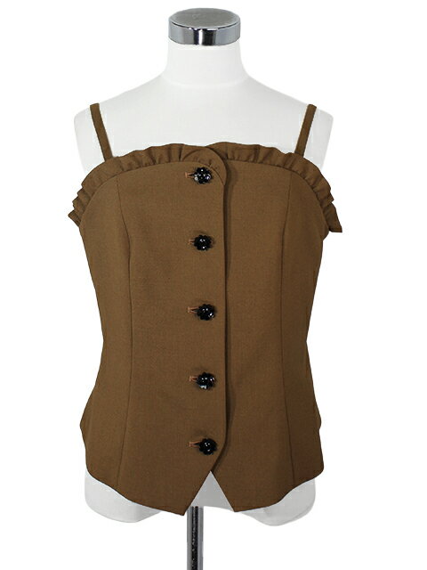 【40%OFF】【M'S GRACY エムズグレイシー】フリル付きビスチェ