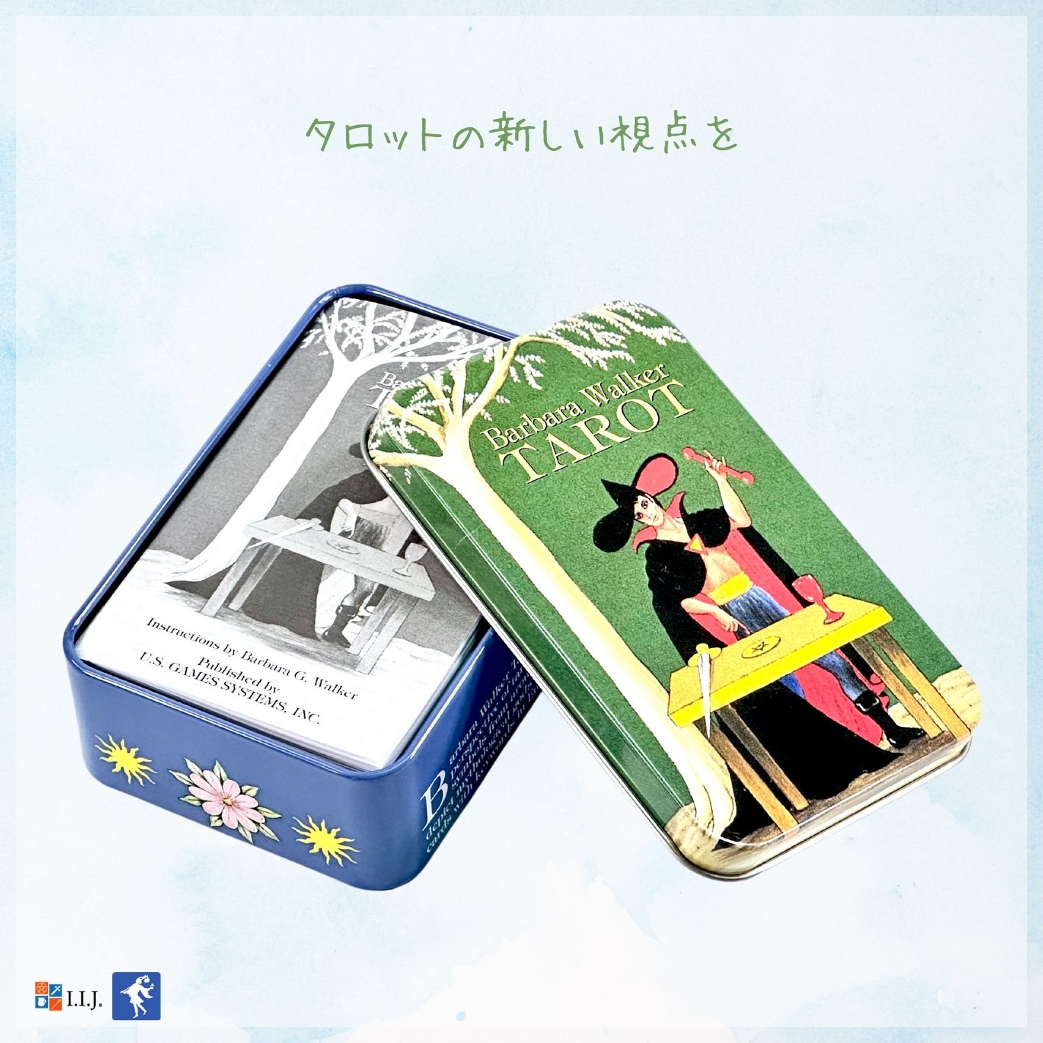 バーバラ・ウォーカー・タロット 缶入り Barbara Walker Tarot in a Tin タロット...