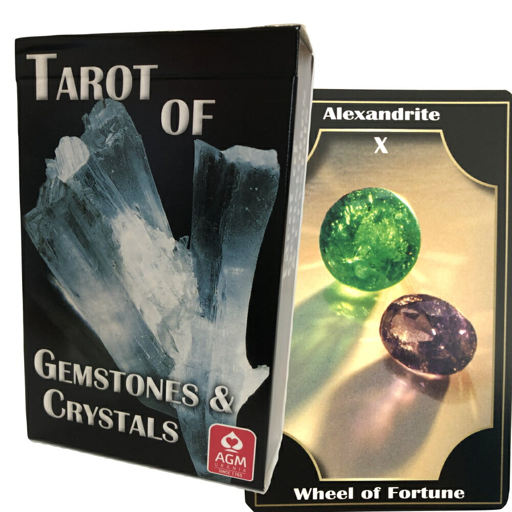 タロットカード 78枚 タロット占い 【 ジェムストーン・アンド ・クリスタルタロット　 Tarot of Gemstone & Crystals 】日本語解説書付き