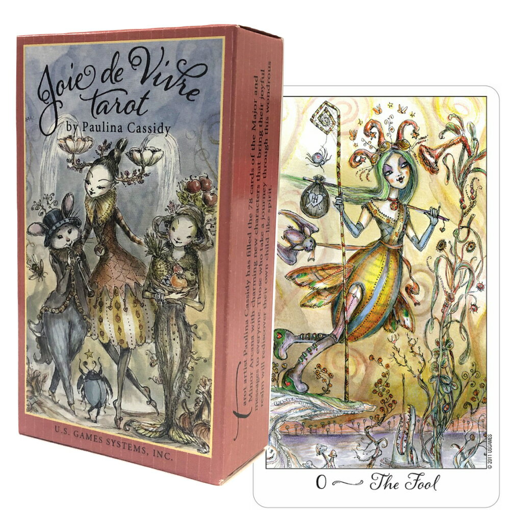 タロットカード 78枚 ウェイト版 タロット占い 【 ジョワ ド ヴィーヴル タロット Joie de Vivre Tarot 】日本語解説書付き 送料無料