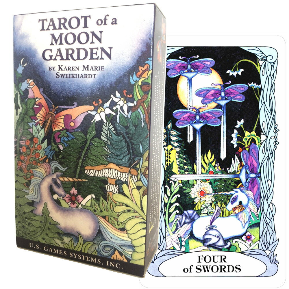 タロットカード 78枚 ウェイト版 タロット占い 【 タロット オブ ムーン ガーデン Tarot of a Moon Garden 】日本語解説書付き [正規品]