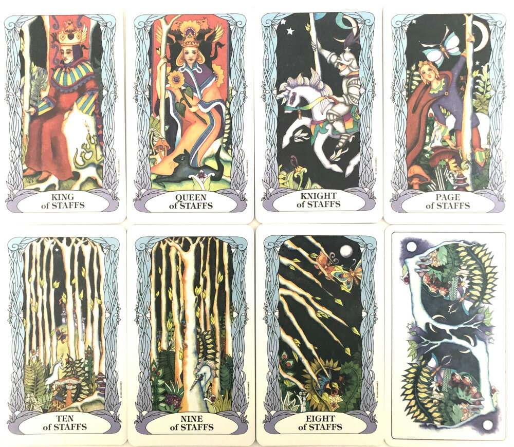 とても可愛いらしくおとぎ話のようなデザインです タロット オブ ムーン 送料無料 ガーデン日本語解説書付き タロットカード 可愛い 送料無料