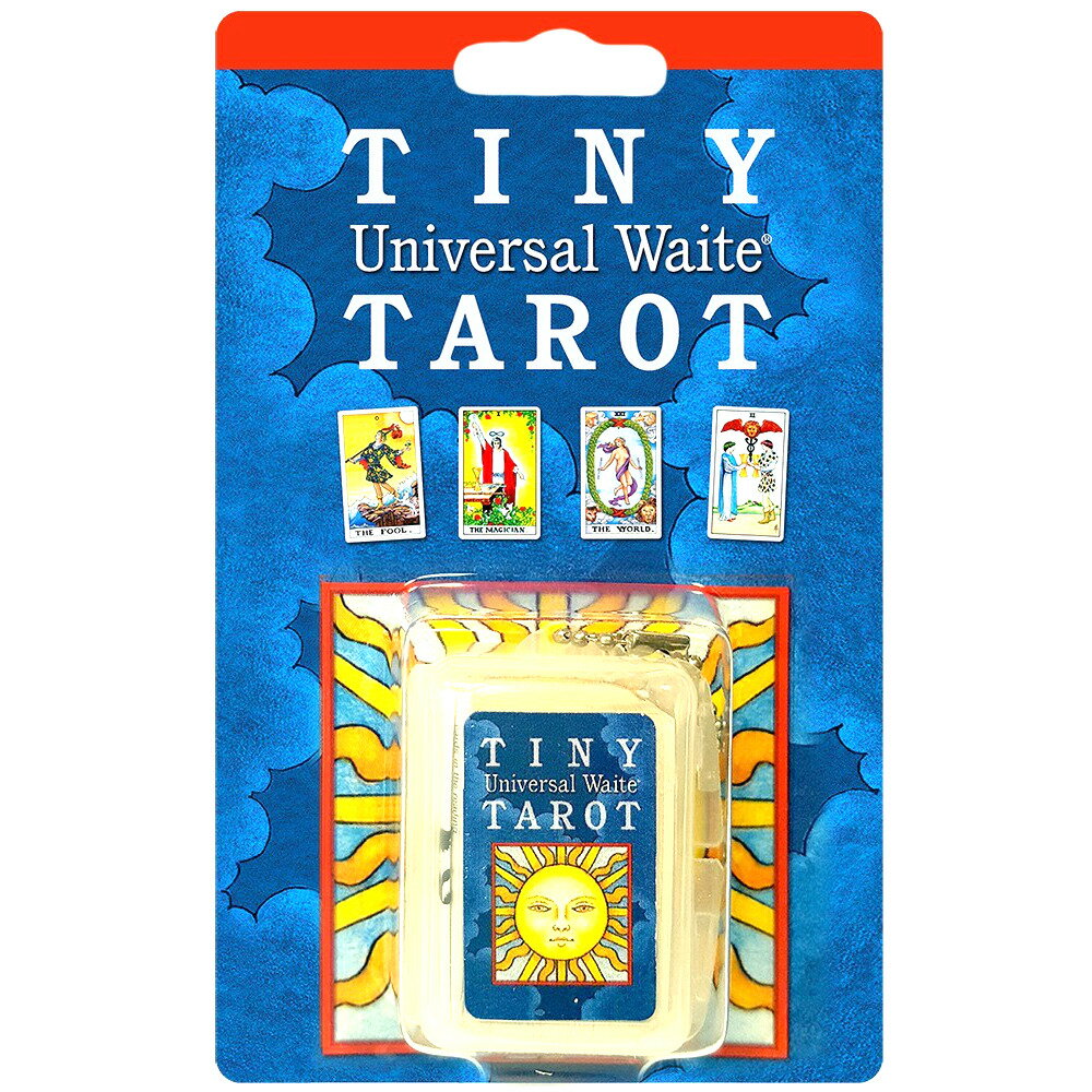 タロットカード 78枚 ウェイト版 タロット占い 【 タイニィ ユニバーサル ウェイト タロット キーチェーン Tiny Universal Waite Tarot Key Chain 】日本語解説書付き