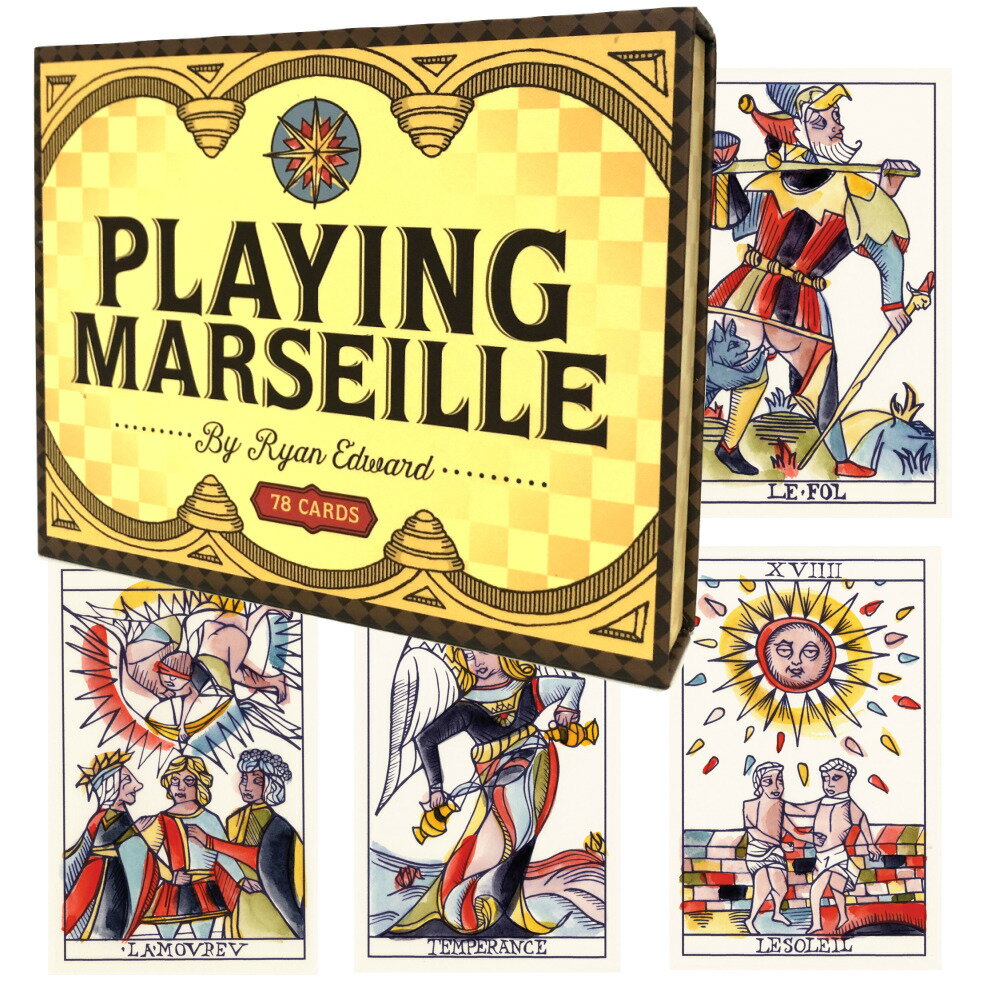 プレイング マルセイユ Playing Marseille タロットカード 78枚 マルセイユ版 タロット占い 日本語解説書付き 正規品