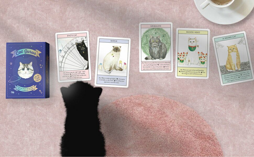 キャット グル カード Cat Gurus オラクルカード アファメーション 日本語版 占い 日本語解説書付き
