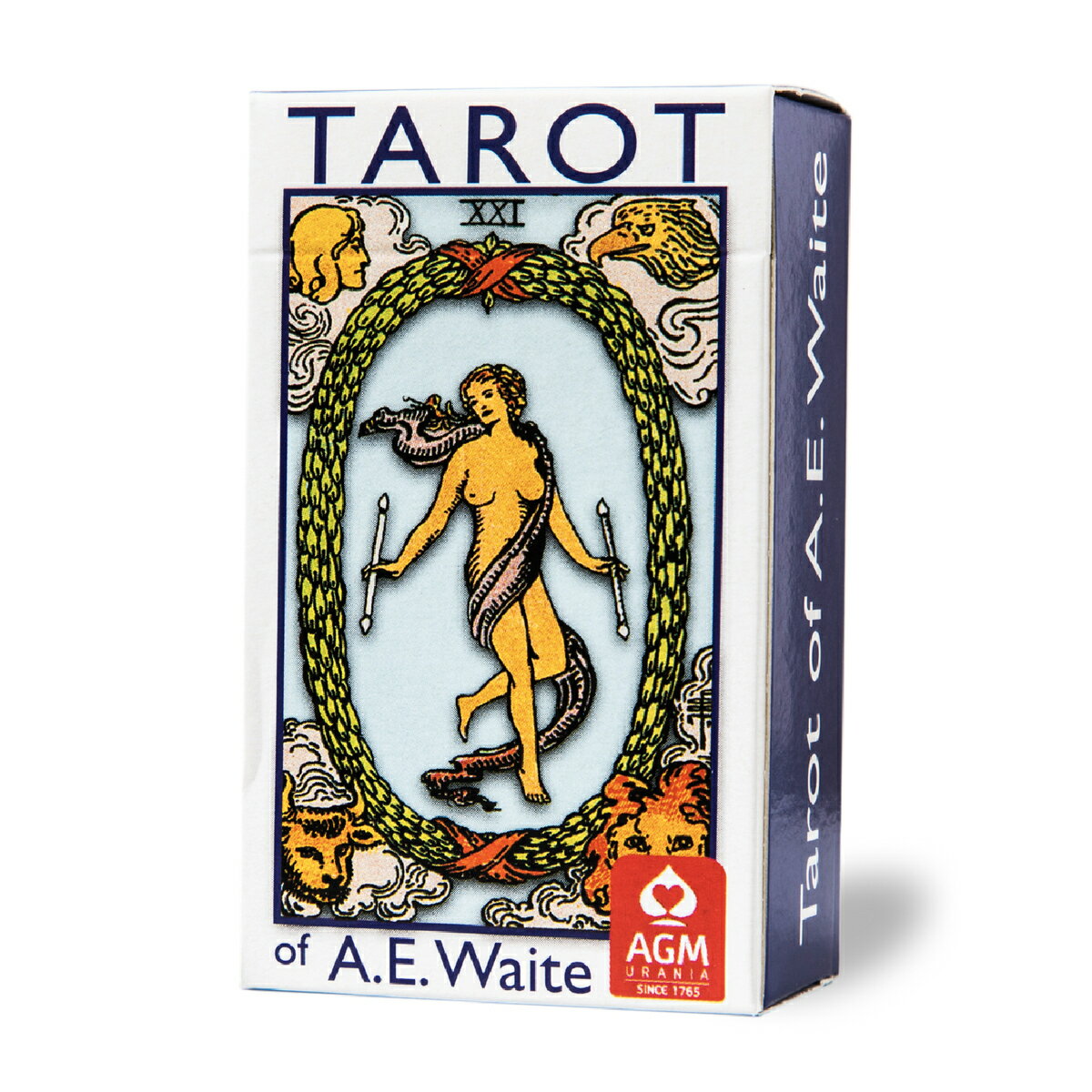 タロットカード 78枚 ライダー版 タロット占い 【 ライダー ミニ アーサー・エドワード版 ブルーエディション Tarot of A.E Waite MINI 】日本語解説書付き　[正規品] 初心者向き 占い 送料無料 タロットカード