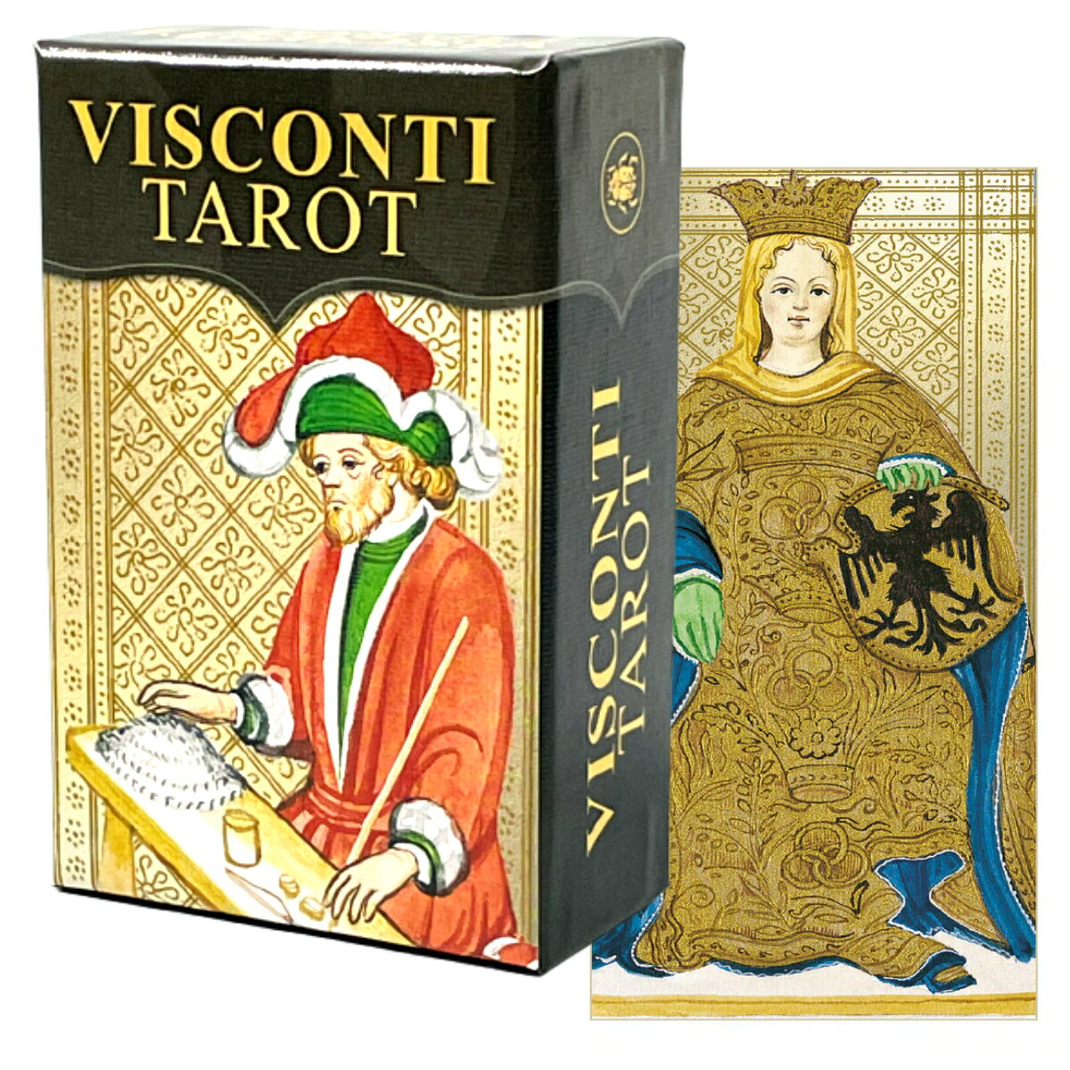 タロットカード 78枚 ミニチュア タロット占い 【 ヴィスコンティ タロット ミニ　Visconti Tarot MINI 】日本語解説書付き　[正規品] 1