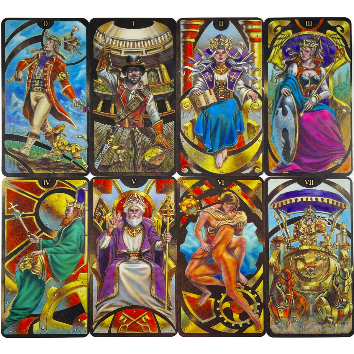 スチームパンク アールヌーボー タロット Steampunk Art Nouveau Tarot タロットカ...