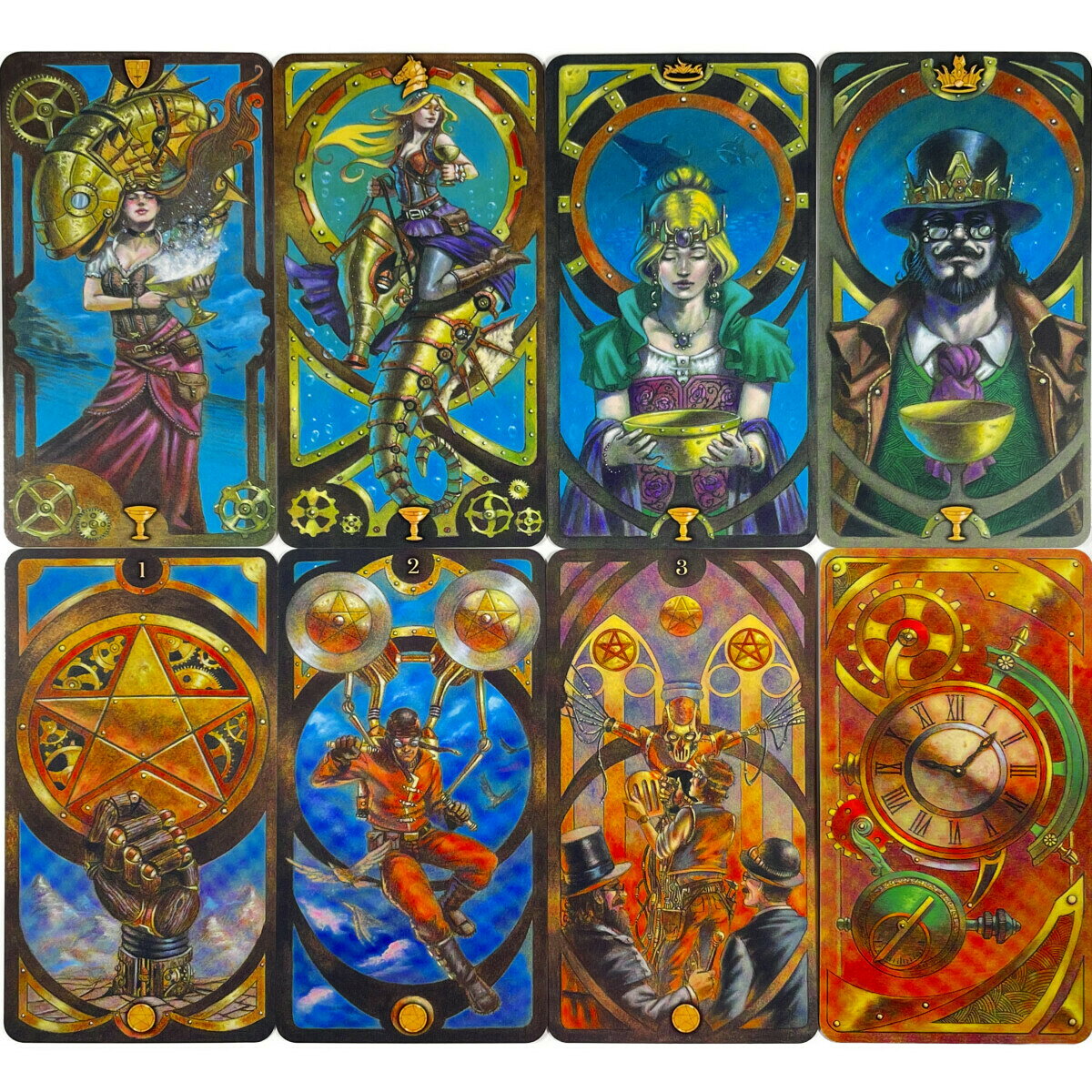 スチームパンク アールヌーボー タロット Steampunk Art Nouveau Tarot タロットカ...