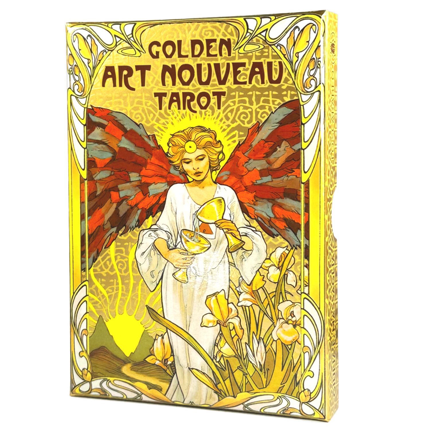 タロットカード タロット占い 大判サイズ 【 ゴールデン アールヌーボー タロット 大アルカナ 22枚 Golden Art Nouveau Tarot Major Arcana 22 】 日本語解説書付き 正規品