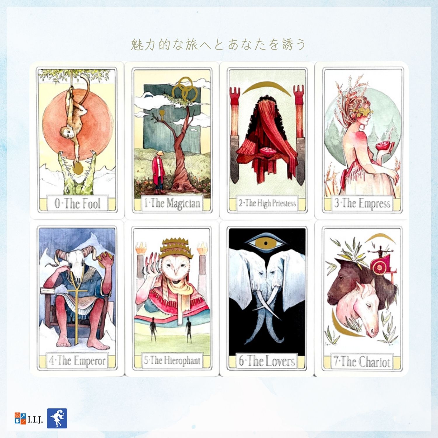 キュリオス・トラベル・タロット Curious Travels Tarot タロットカード ウェイト版 タロット占い 日本語解説書付き 正規品