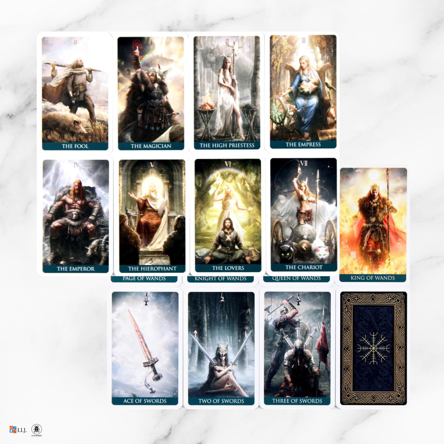ルーニック・タロット・ミニ Runic Tarot MINI ミニチュア ミニサイズ 北欧神話 ル...