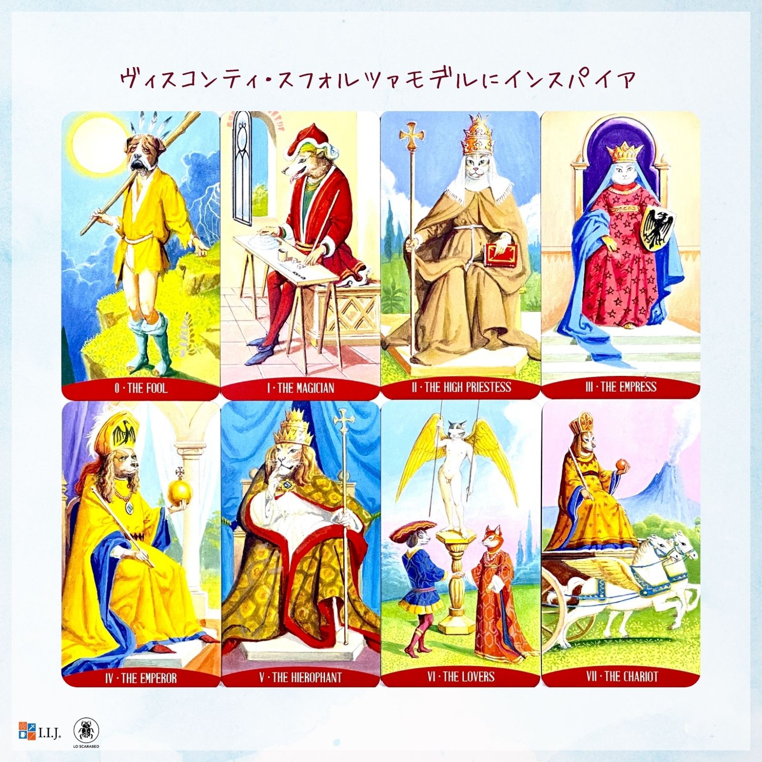 ロイヤル・アニマル・タロット Royal Animals Tarot タロットカード 78枚 ドック ...