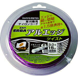 乐天商城 - エルバ　ナイロンコード　”アルエッジ6ツイスト”3．0mm×15m巻 スプール巻入り　6個組 ：No.0525×6＜三陽金属＞